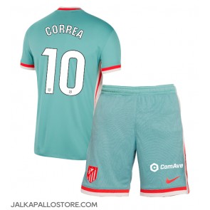 Atletico Madrid Angel Correa #10 Vieraspaita Lapsille 2024-25 Lyhythihainen (+ shortsit)